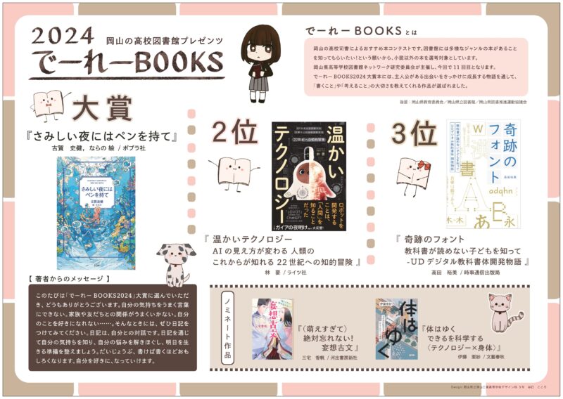 Read more about the article 「でーれーBOOKS2024」大賞決定！（2023年度）
