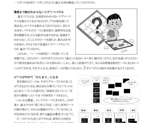 ☆論文は「研究ピース」で構成される