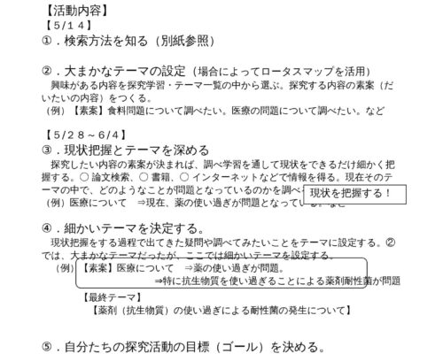 研究テーマ（例）